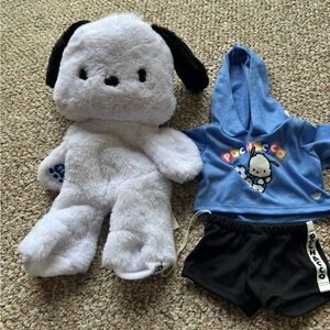 Build A Bear x Sanrio Pochacco Plush NWT with Outfit